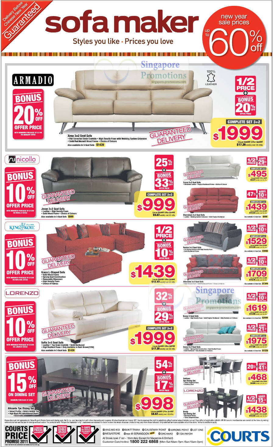 Sofa Sets Armadio Nicollo King Koil Lorenzo Tables Chairs