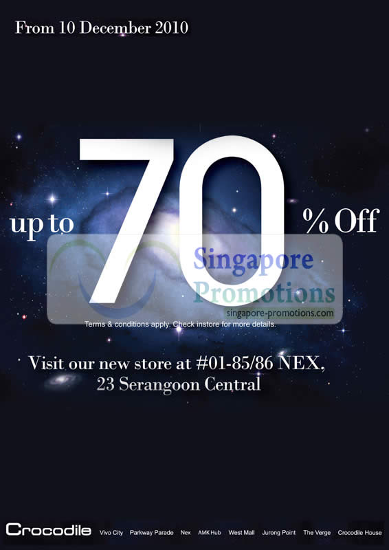 Up to 70 Percent Off New Store NEX