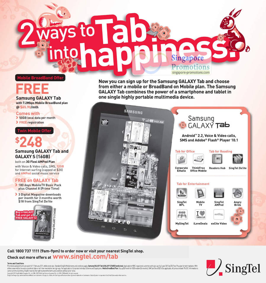 Samsung Galaxy Tab n Galaxy S bundle twin deal