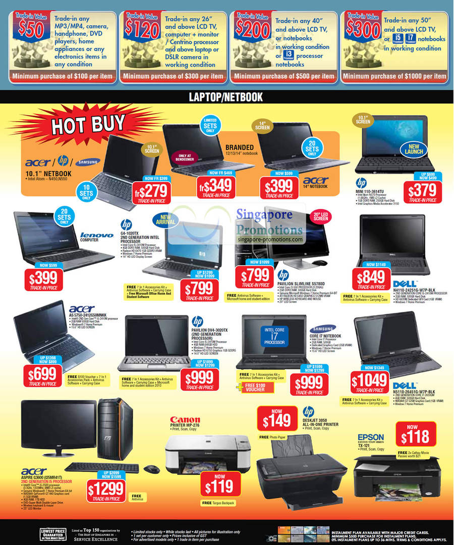 22 Apr Notebooks, HP Mini 110, Dell N4110, Pavilion Slimline S5680D Desktop, G4-1020TX, Acer AS5750, DV4-3020TX, N5110, Epson TX-121, Deskjet 3050, G3600