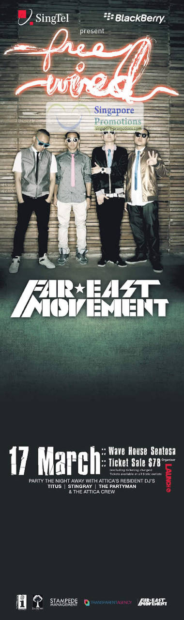 Far East Movement Wave House Sentosa Titus, Stingray, The Partyman, The Attica Crew