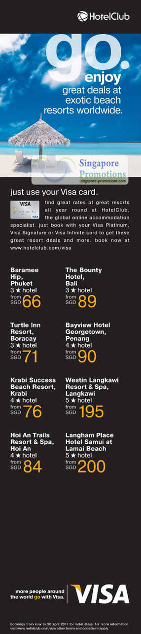 HotelClub Hotels Visa 6 Mar 2011