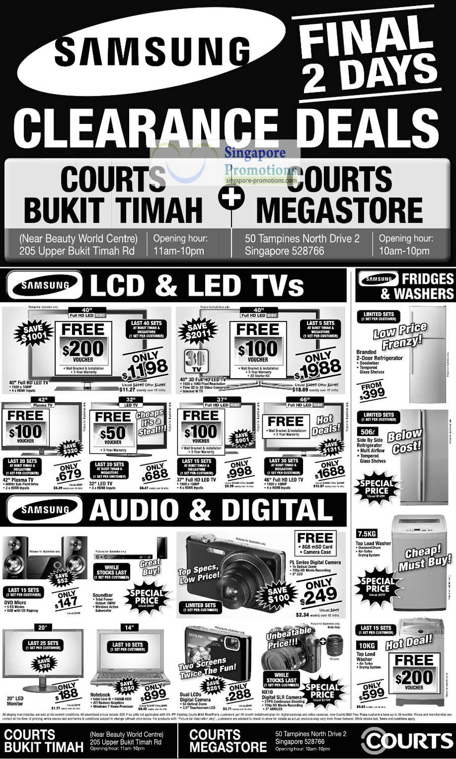 Samsung LCD LED TV, NX10, Notebooks, Digital Camera