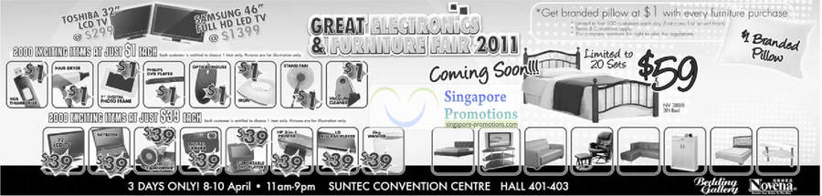 1 Dollar Deals, Standing Fan, Digital Photo Frame, DVD Player, 39 Dollar Deals. Bed Frame