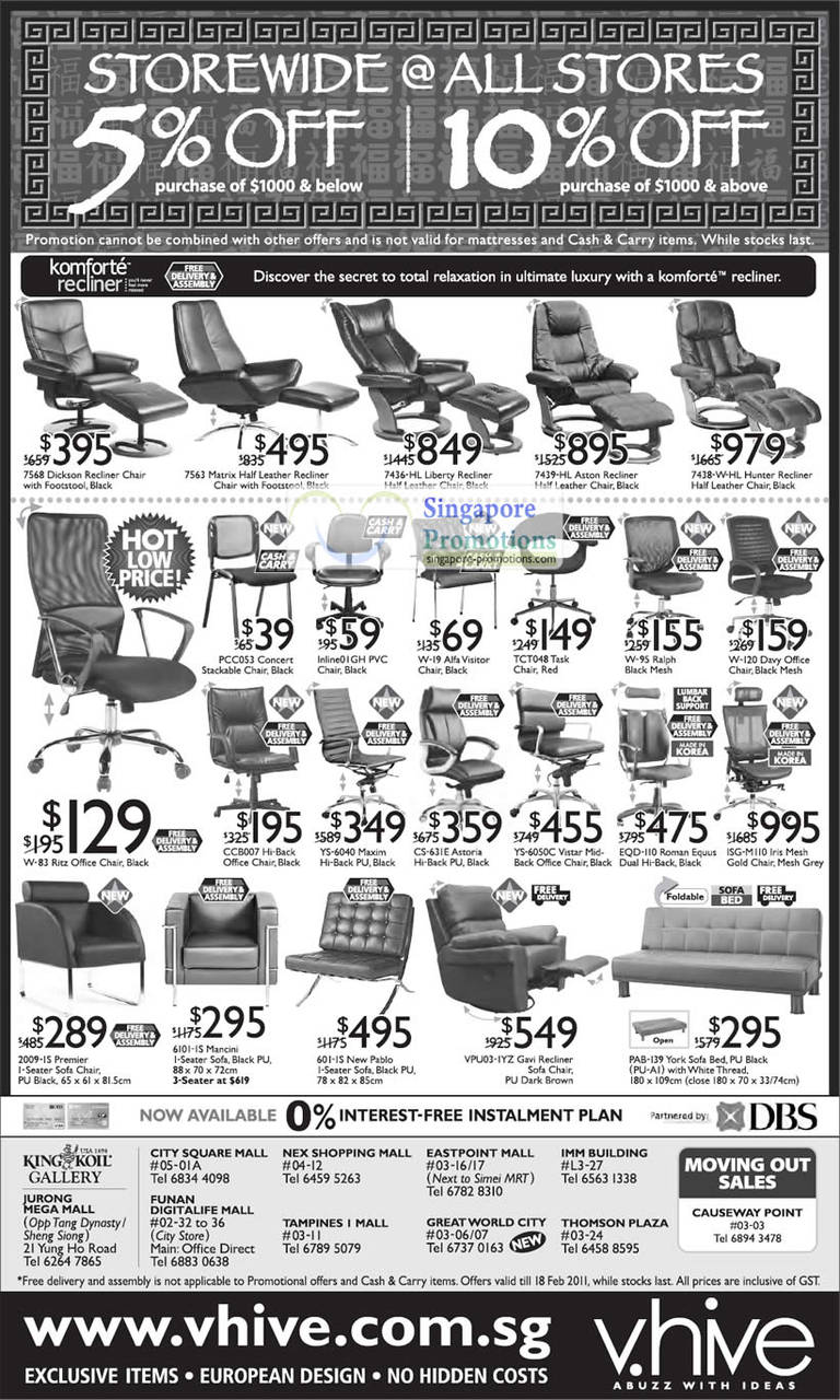 12 May, Chairs Dickson Recliner, Matrix, Hunter, Stackable, Ritz Office Chair, Sofa New Pablo