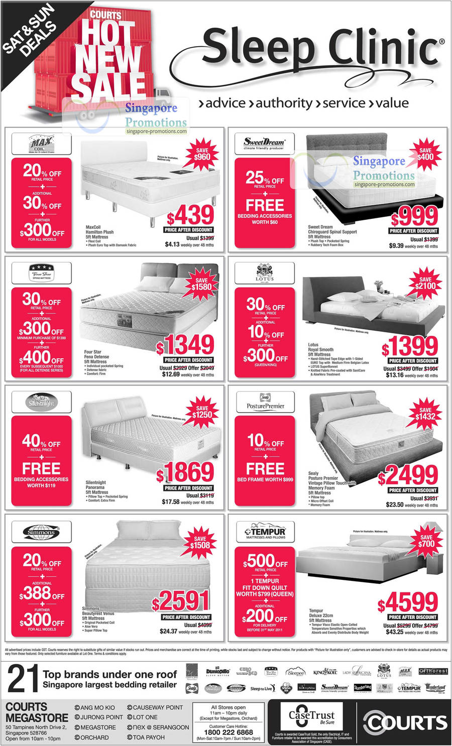 23 Apr Mattresses, Max Coil Hamilton Plush, SweetDream Chiroguard, Four Star Fena Detense, Lotus Royal Smooth, Silentnight Panorama, Sealy Posture Premier, Simmons, Tempur