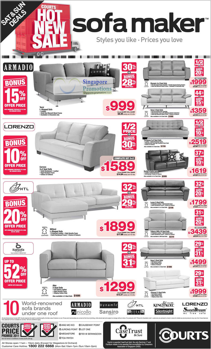 23 Apr Sofa, Armadio, Terni, Olympia, Xeno, Lorenzo, Contessa, Carrara, Barker, HTL, Milford, Lucas, Tribeca, Italsofa, Vega, Chiavari, Ales