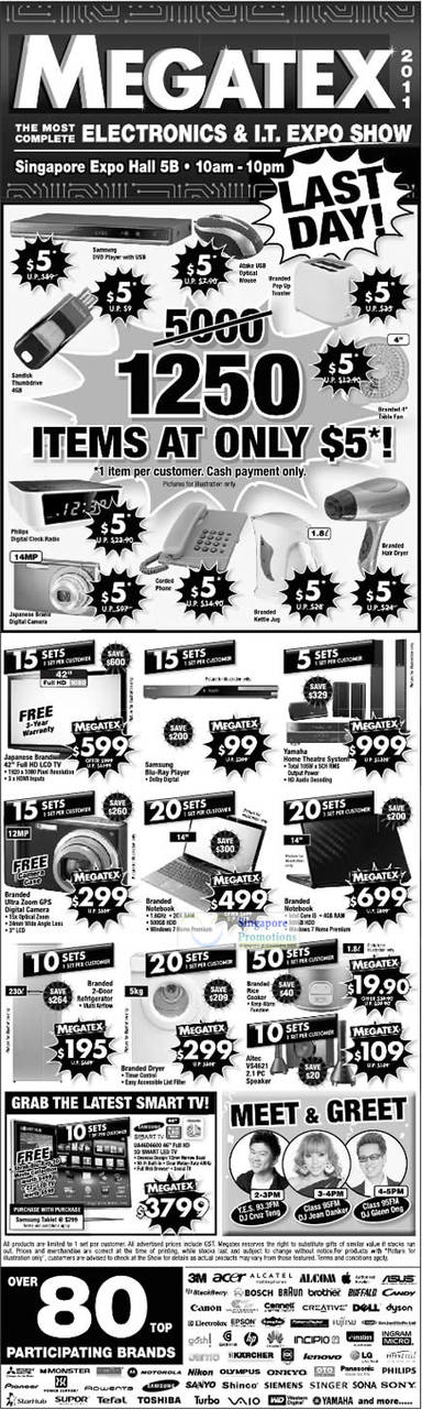 24 Apr Limited Deals, Five Dollar Deals, Altec VS4621 Speaker, Rice Cooker, Digital camera, Notebooks