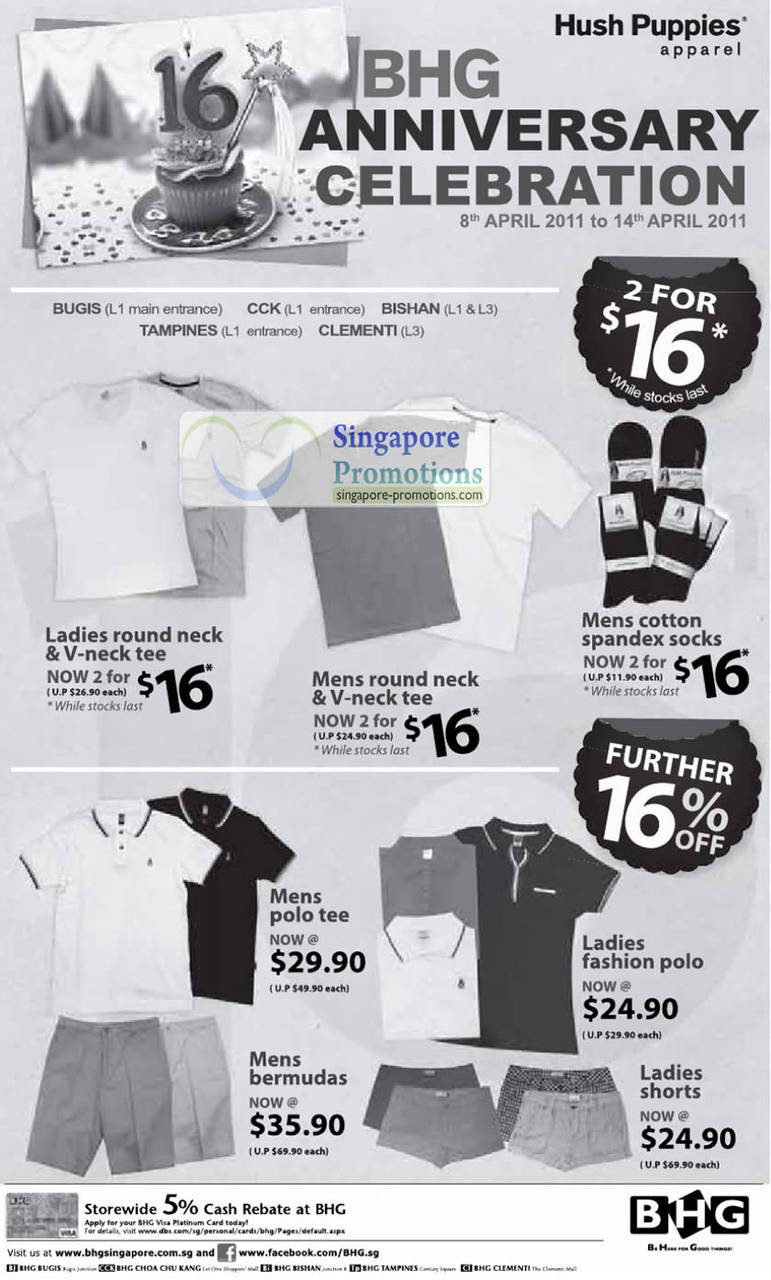8 Apr Hush Puppies Apparel, Tee, Polo Tee, Bermudas, Fashion Polo, Shorts, Spandex Socks