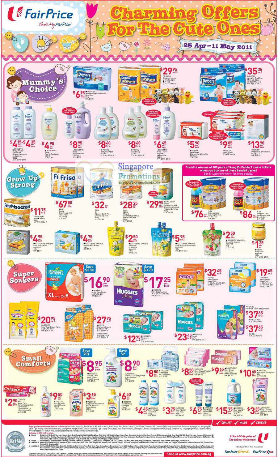 Baby Infant Offers, Drypers, Johnsons, Friso, S-26 Promise Gold, Petpet, Pampers, Huggies