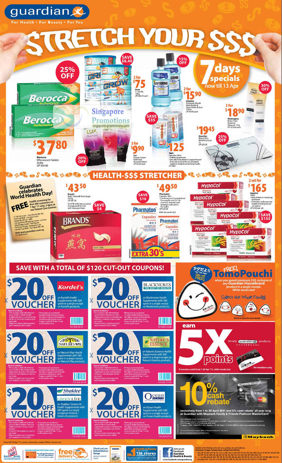 Berocca, Listerine, Grow, Neutrogena, Pharmathon, Hypercol, Discount Coupons