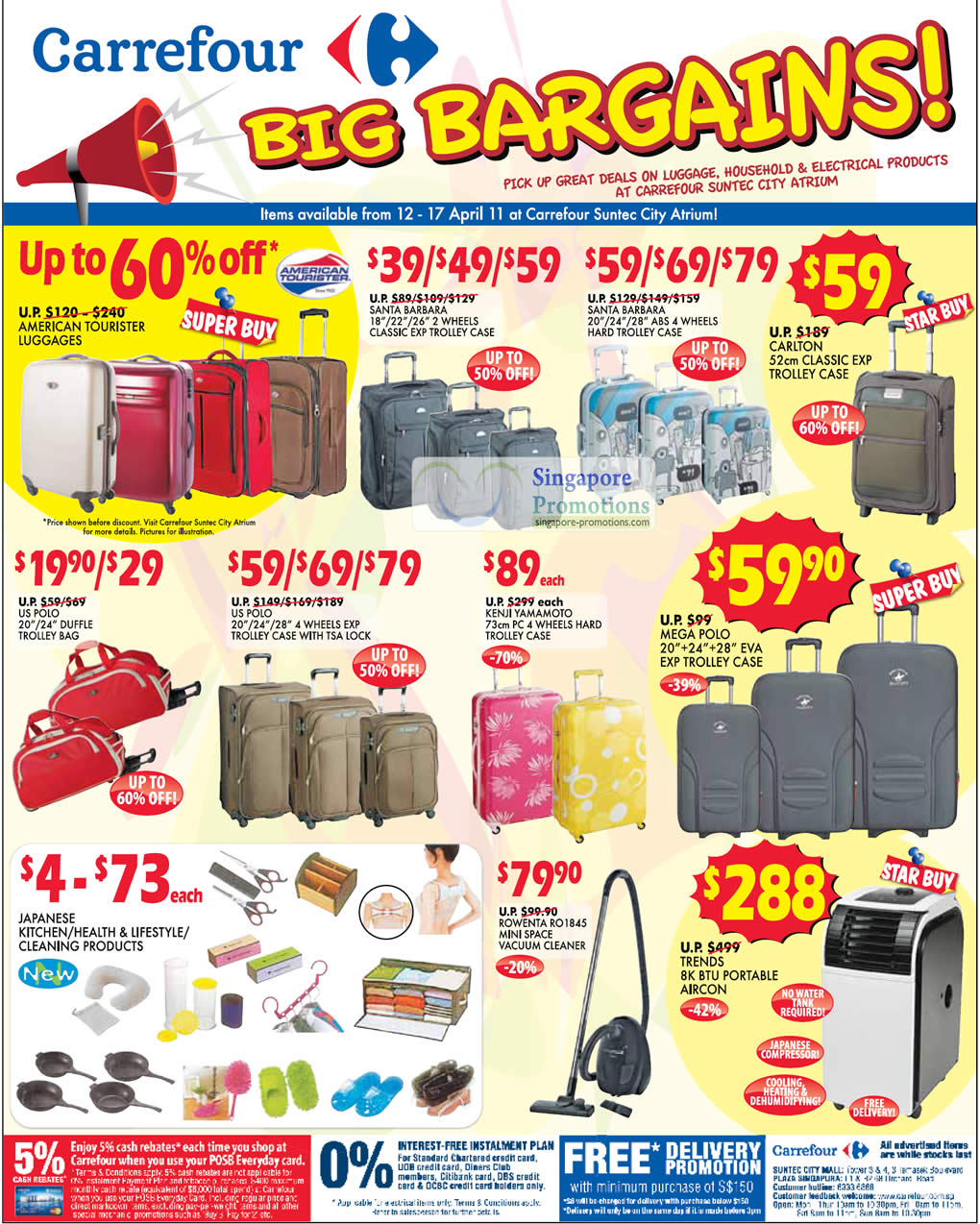 carrefour travel bags