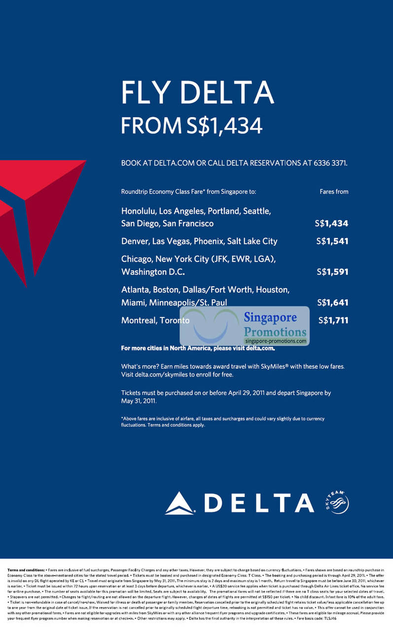 Delta Air Lines 20 Apr 2011