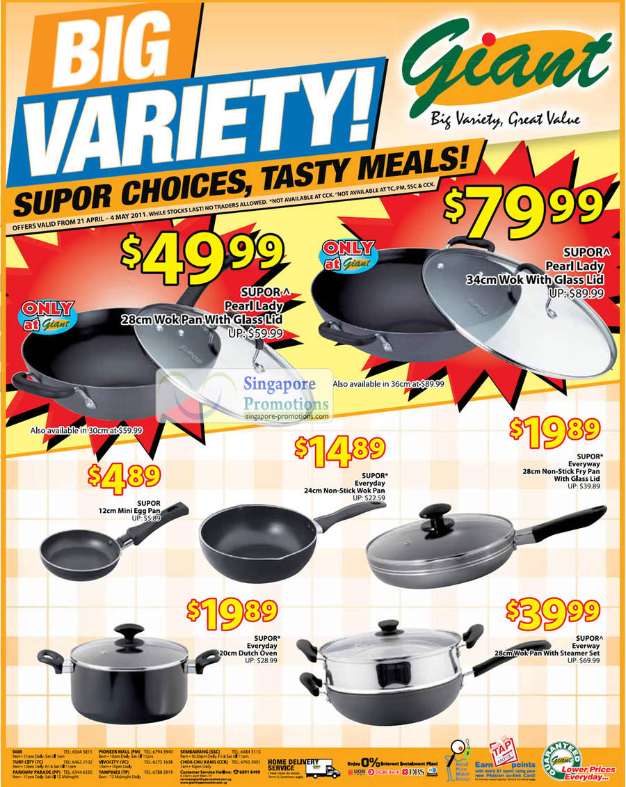 Kitchenware Supor, Pearl Lady, Mini Egg Pan, Work Pan, Everyday Dutch Oven, Everyway Fry Pan, Everway Wok Pan