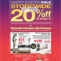 Featured image for (EXPIRED) OG Easter Sale 20% Off Storewide 21 – 24 Apr 2011