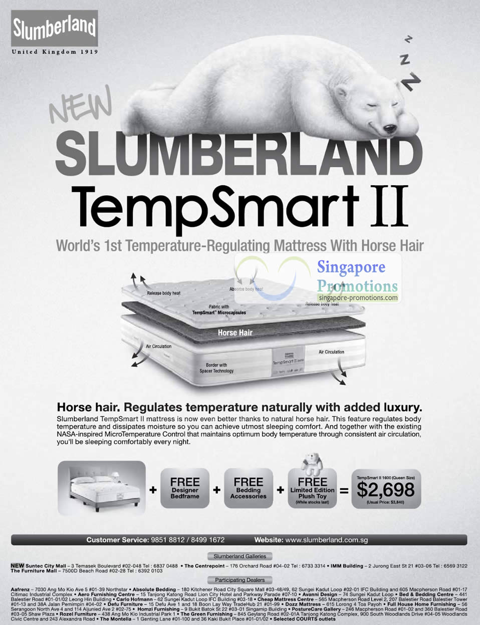 Slumberland New TempSmart II Temperature Regulating ...