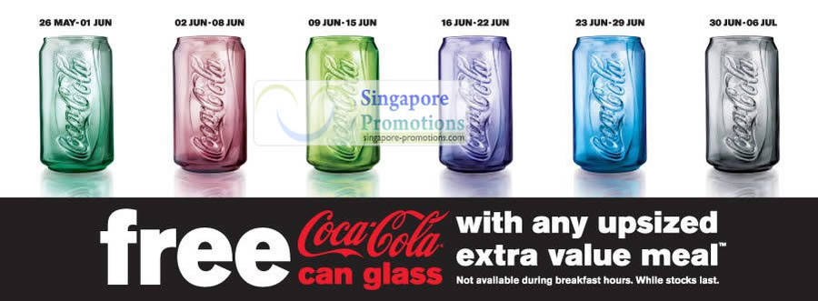 11 Jun Mcdonalds Coco Cola Glass Weekly Colours Launch Start Dates