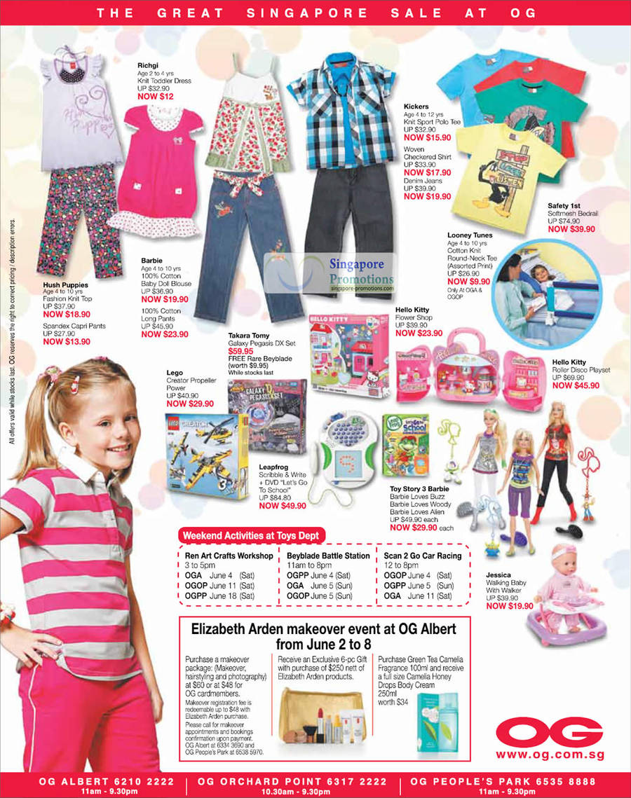 2 Jun Children Kids Clothes Toys, Richgi, Kickers, Looney Tunes, Takara Tomy, Lego, Hello Kitty, Leapfrog, Toy Story 3 Barbie, Jessica