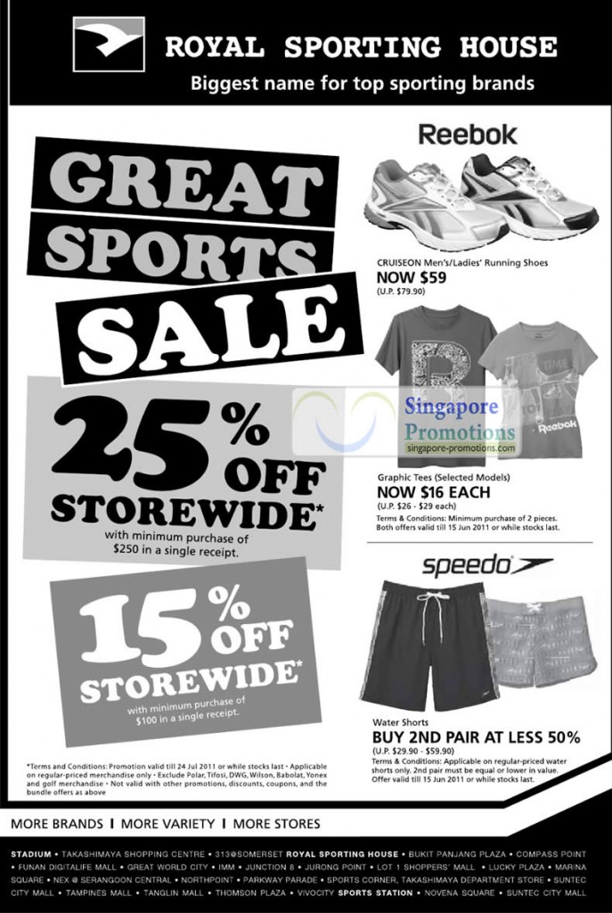 2 Jun Reebok Cruiseon Running Shoes, Graphic Tees, Speedo Water Shorts