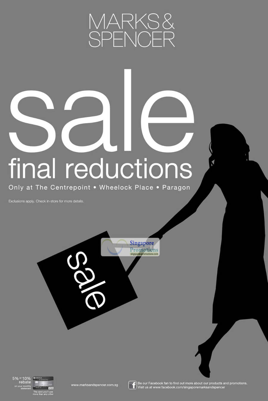 30 Jun Final Reductions Sale Only At Centrepoint, Wheelock Place, Paragon