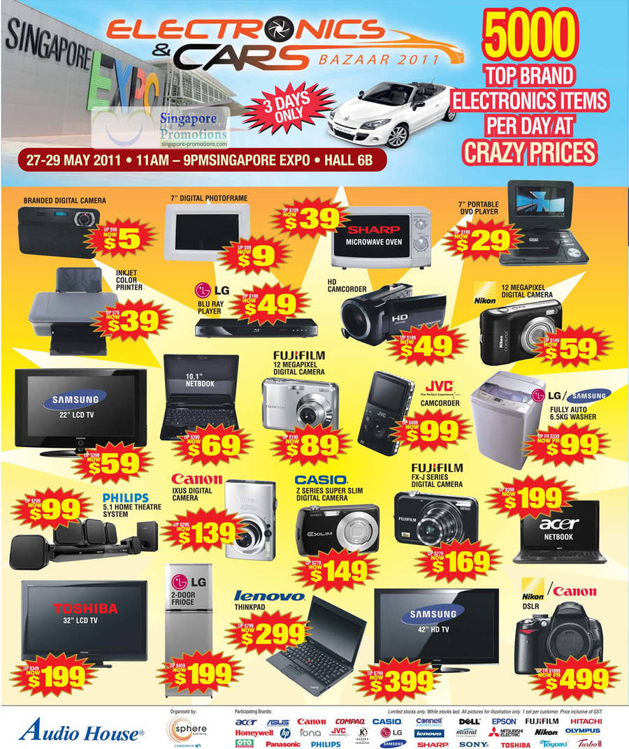 Crazy Prices Deals, Digital Camera, Photo Frame, DVD Player, HD Camcorder, Blu Ray Player, Lenovo Thinkpad, Samung HD TV, Nikon DSLR, Fujifilm FX-J, Casio Z, Canon Ixus, Acer Netbook