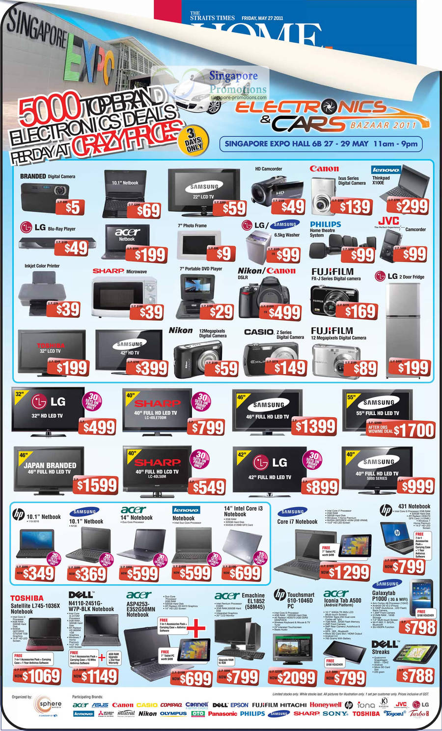 Crazy Prices, Digital Camera, LCD TV, Acer Netbook, Digital Photo Frame, LG Washing Machine, TV, Sharp LC-40LE700M, LC-40L50M, Samsung, Toshiba, L745, Dell N4110, Acer ASP4253, EL1852 Emachine