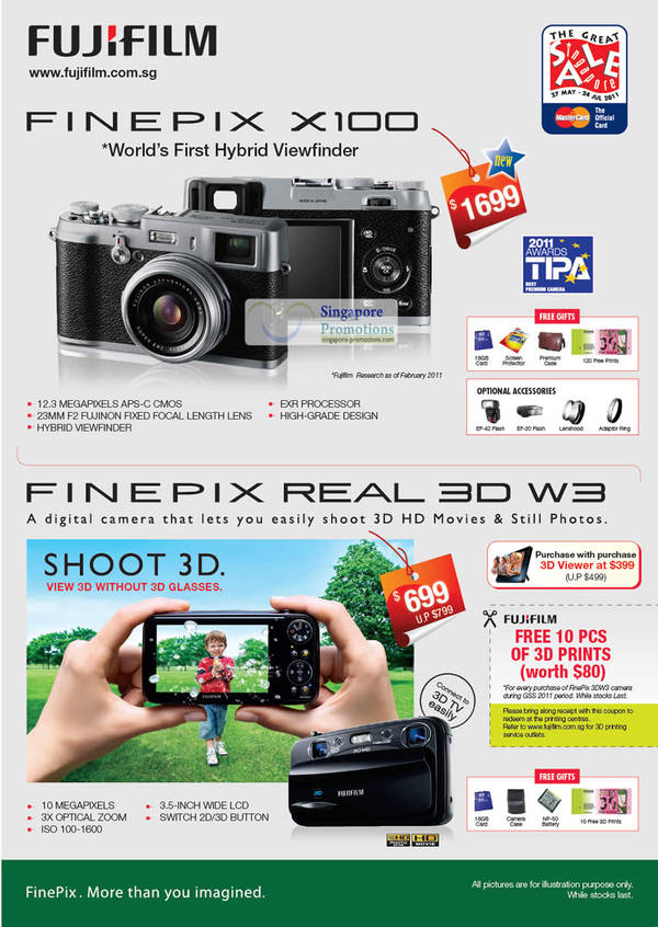 Featured image for (EXPIRED) Fujifilm Finepix Digital Cameras Great Singapore Sale 30 May – 24 Jul 2011