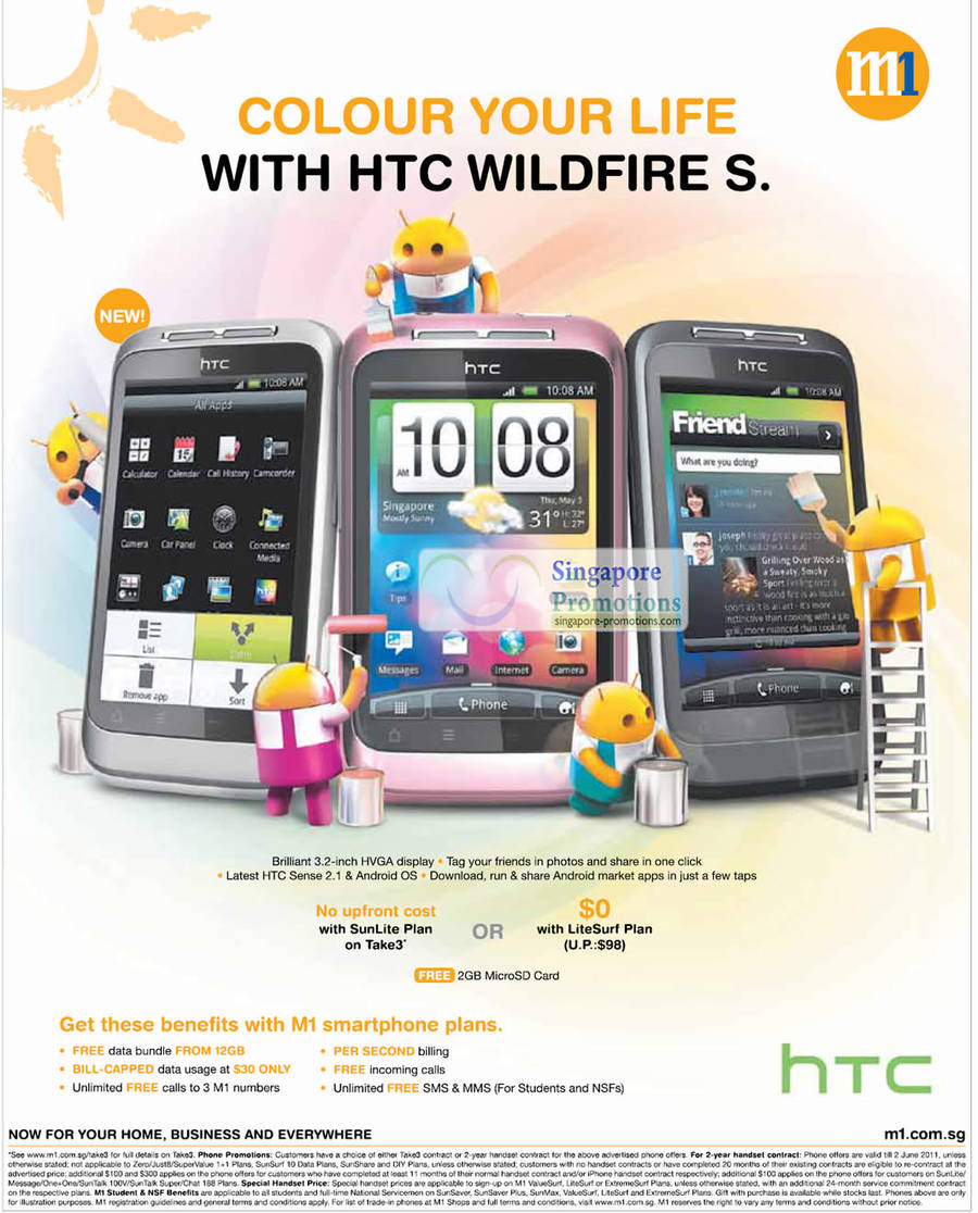 HTC Wildfire S, SunLite Plan Take3, LiteSurf