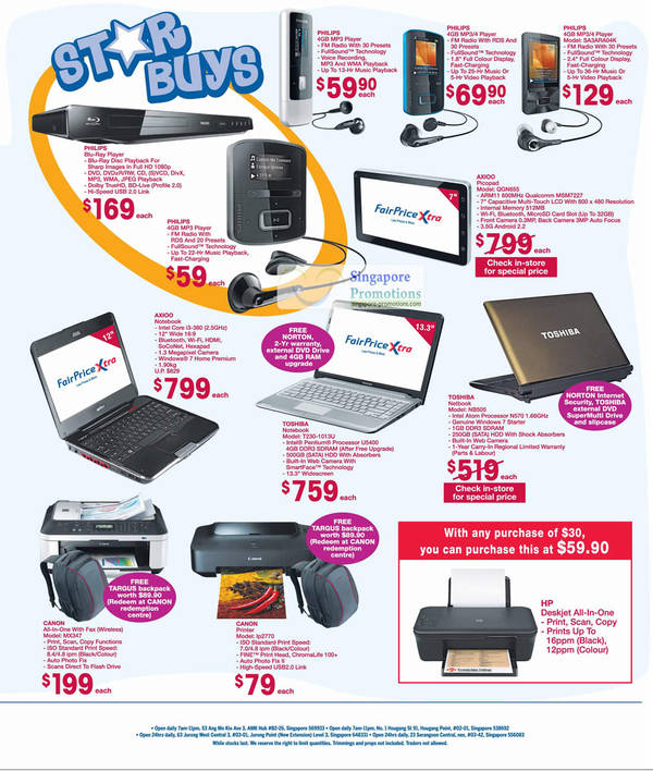 Featured image for (EXPIRED) Fairprice Computers, Electronics, Apparel, Personal Care & Household Special Offers 19 May – 1 Jun 2011