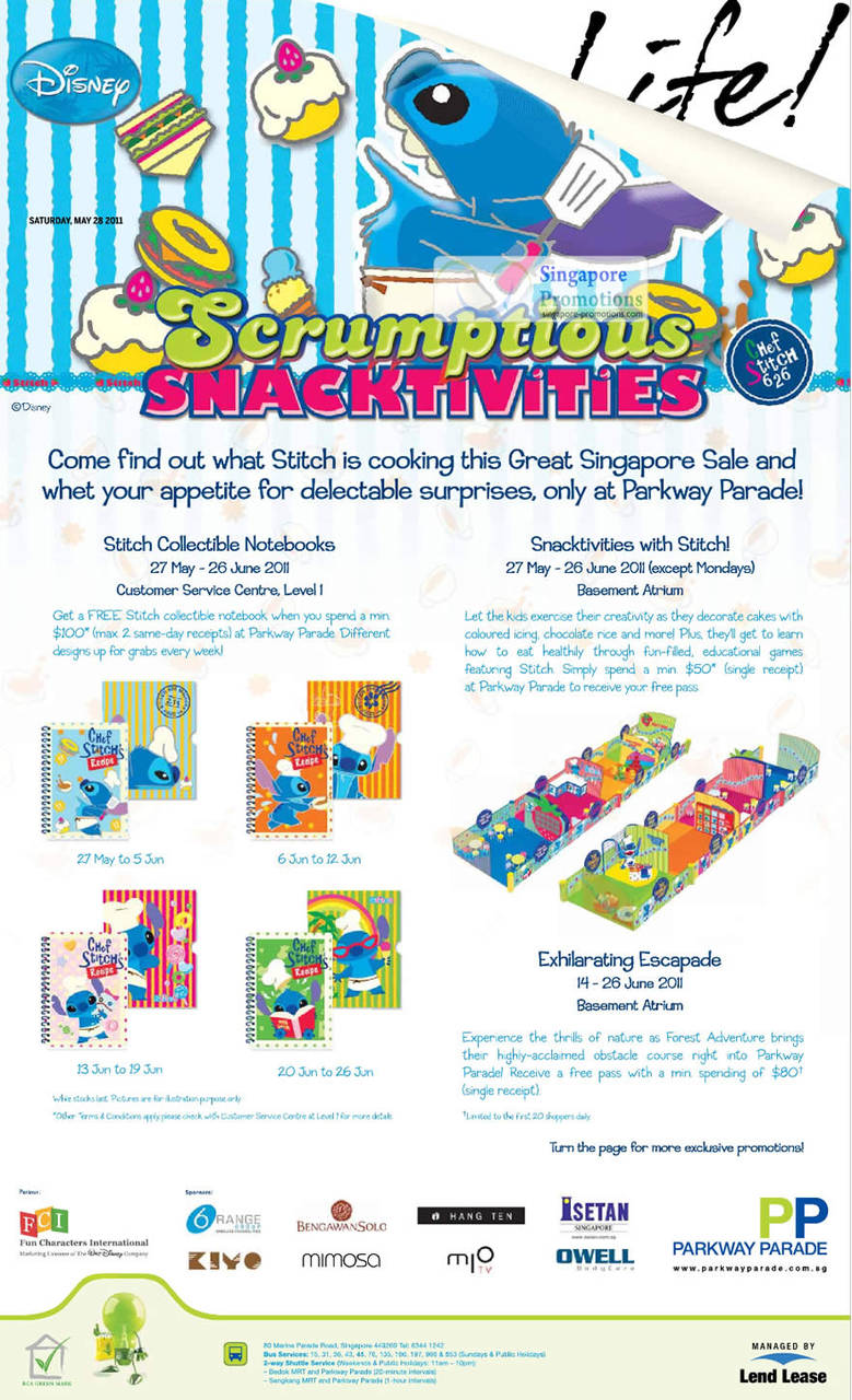 Scrumptious Snacktivities, Stitch Collectible Notebooks, Exhilarating Escapade