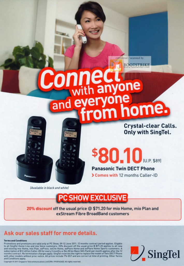 Singtel Panasonic Twin DECT Phone