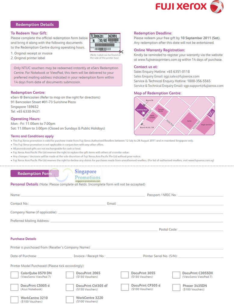 15 Jul Business Redemption Details