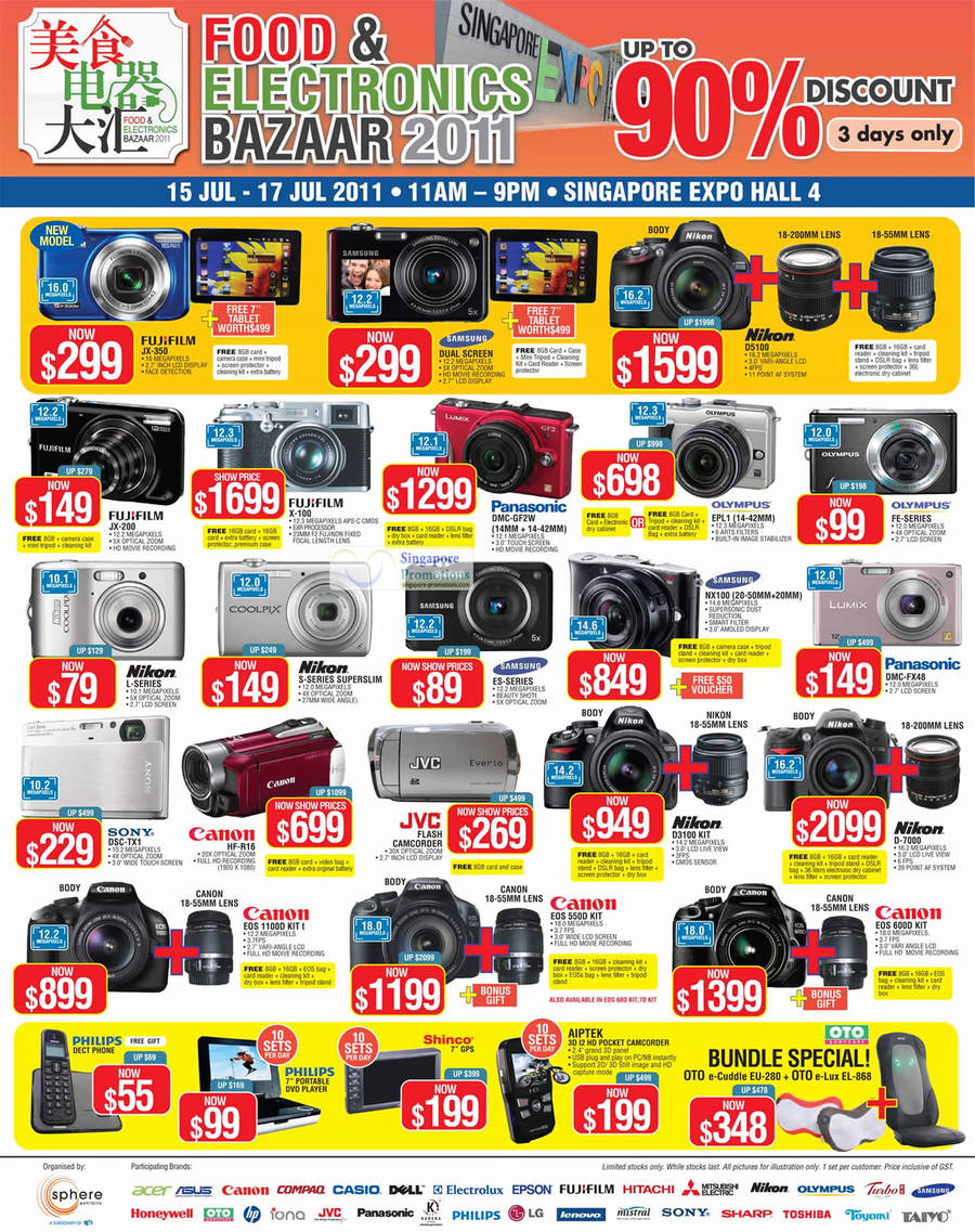 15 Jul Digital Cameras DSLR, Fujifilm JX-350, Nikon D5100, JX-200, X-100, Panasonic DMC-GF2W, Olympus EPL1, Samsung NX100, DMC-FX48, Sony DSC-TX1, Canon HF-R16, D3100, D7000