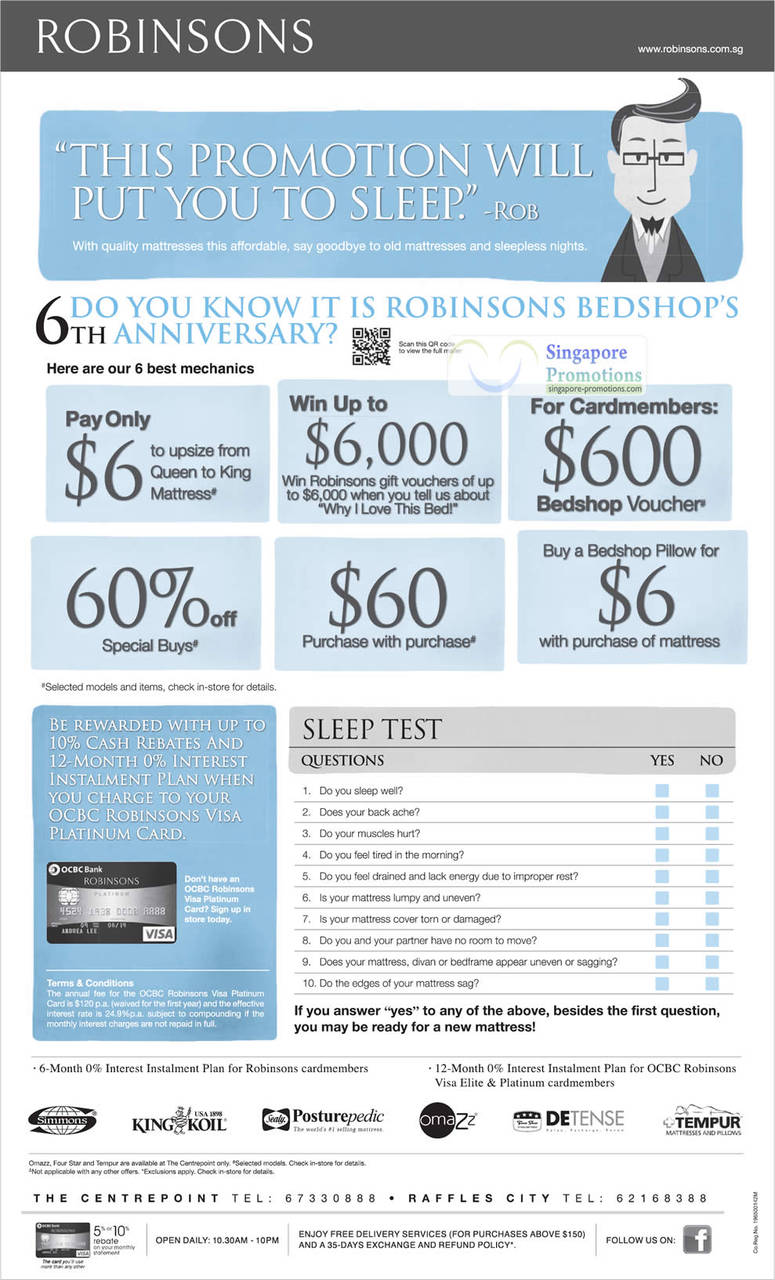 22 Jul Sleep Test, Bedshop Promotions