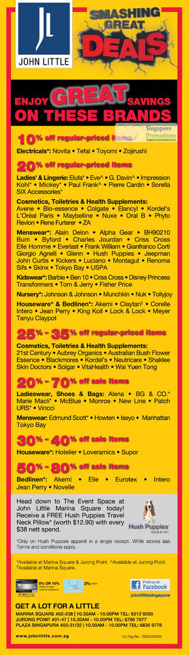 8 Jul Up To 80 Percent Off List of brands