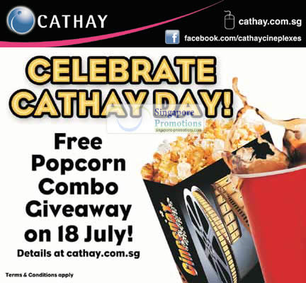 Featured image for Cathay Cineplexes Free Popcorn & Coke Cathay Day Giveaway 18 Jul 2011