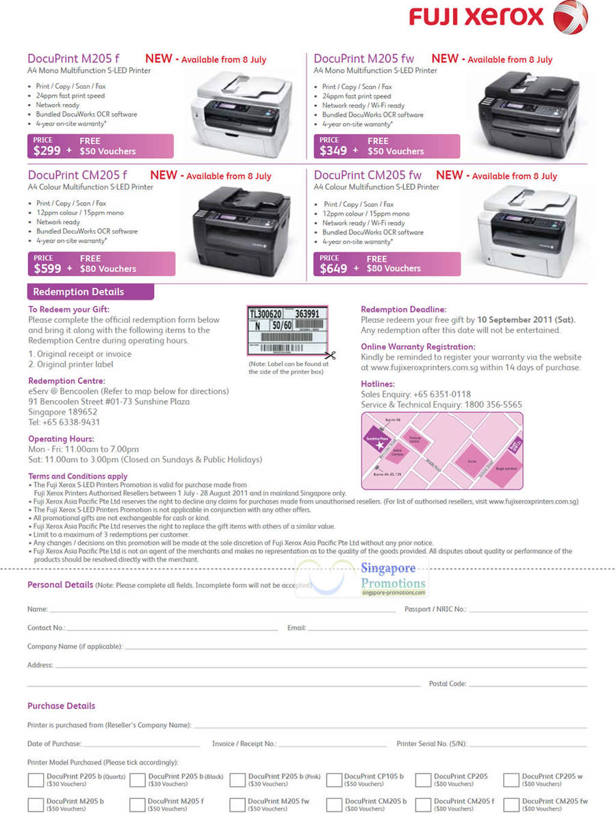 DocuPrint M205 f, M205 fw, CM205 f, CM205 fw
