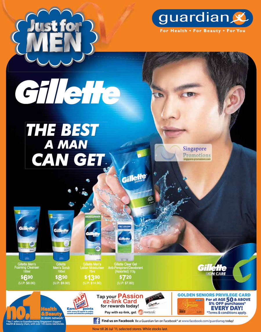 Gillette, Foaming Cleanser, Mens Scrub, Lotion Moisturiser, Anti Perspirant Deodrant