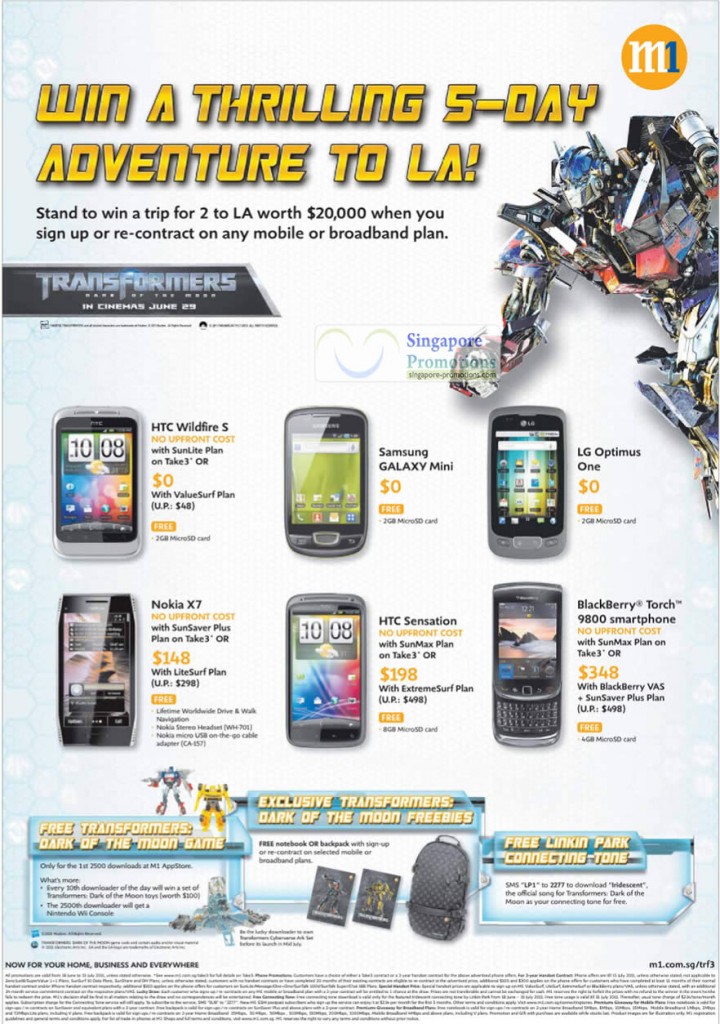 HTC Wildfire S, Samsung Galaxy Mini, LG Optimus One, Nokia X7, HTC Sensation, Blackberry Torch 9800