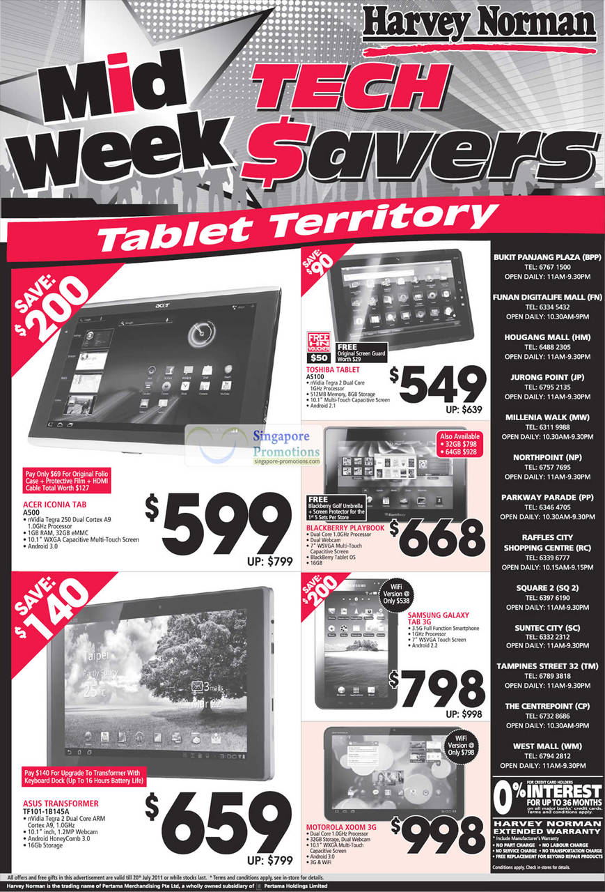 Harvey Norman 14 Jul 2011