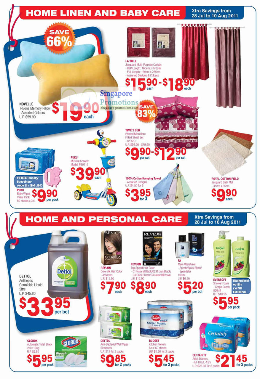 Home Linen, Baby Care, Novelle, Puku, La Well, Dettol, Certainty, Revlon