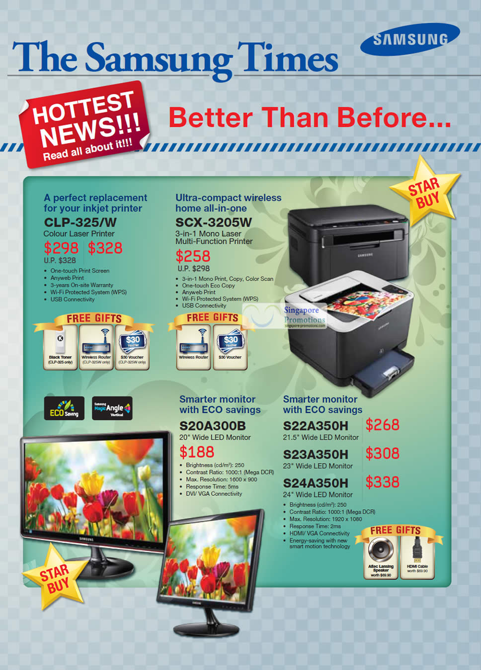 Featured image for Samsung Notebooks, Laser Printers & LED Monitors Price List 8 - 31 Jul 2011