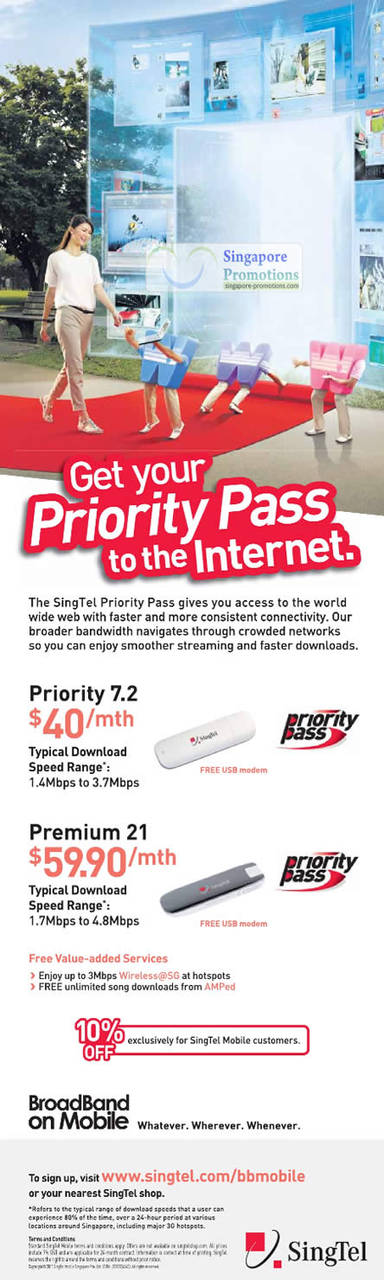 Priority Pass, 7.2, 21 Mbps, Broadband on Mobile