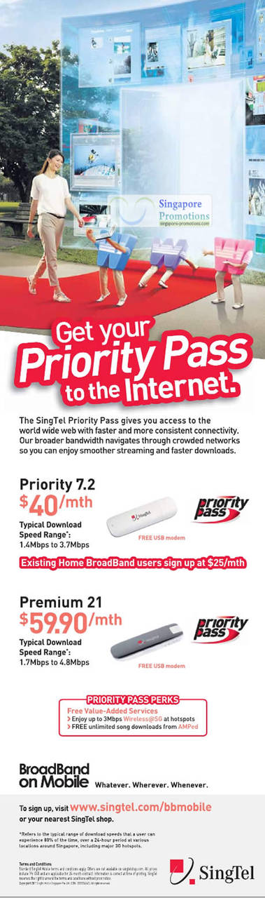 Priority Pass, Mobile Broadband, Premium 21