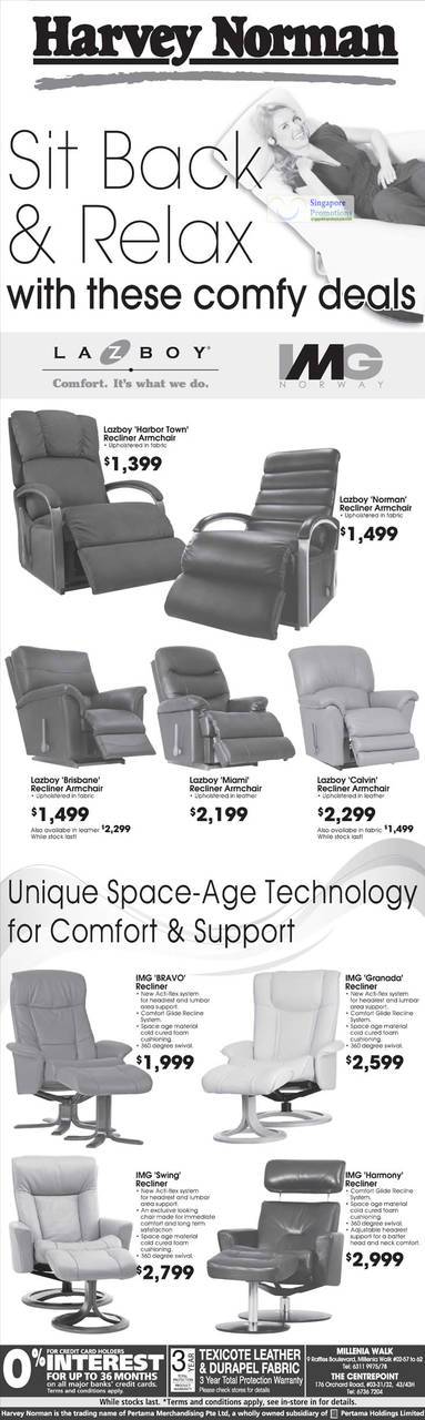 Recliners LazBoy IMG Norway Armchair, Harbor Town, Norman, Brisbane, Miami, Calvin, Bravo, Granada, Swing, Harmony