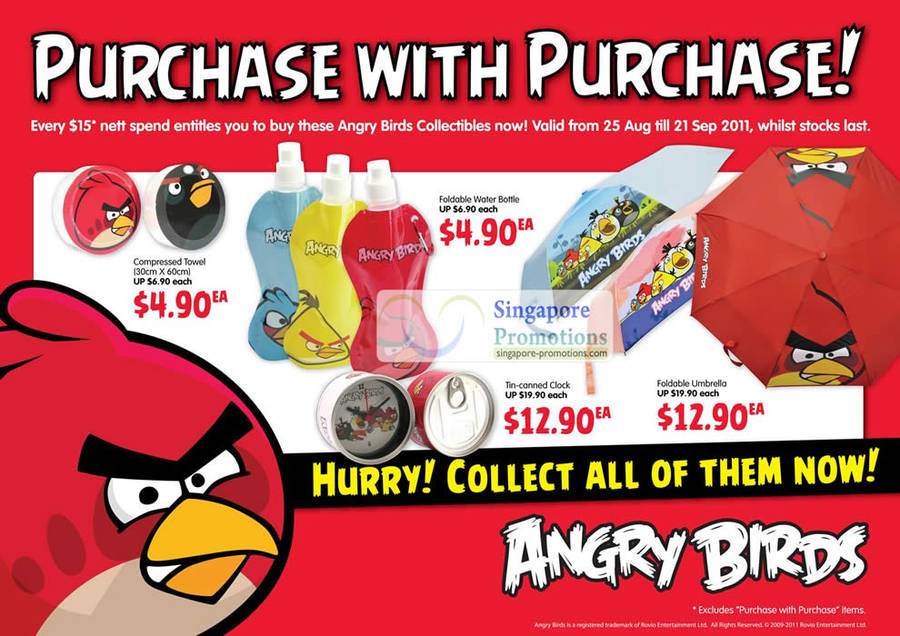 26 Aug Angry Birds Purchase With Purchase Till 21 Sep 2011