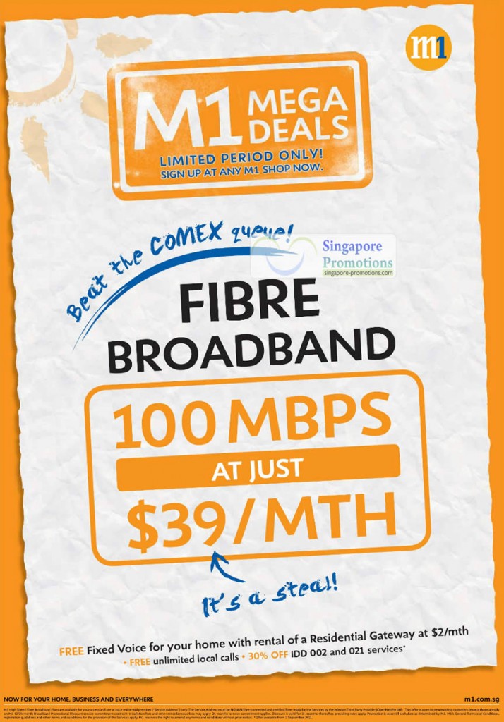 Comex 2011 Fibre Broadband 100Mbps