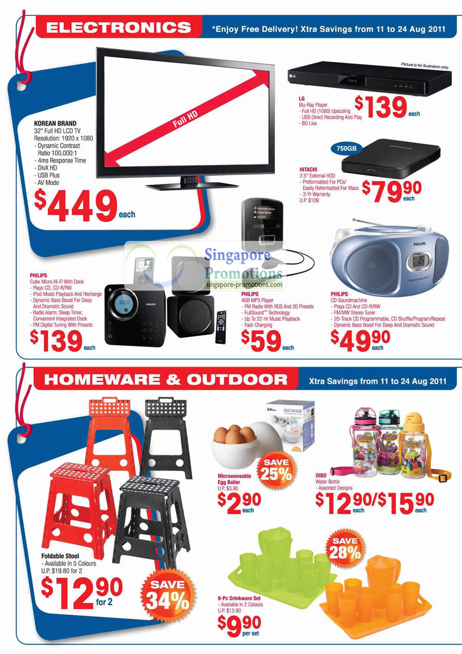 Electronics, TV, LG, Blu-Ray Player, Philips Cube Micro, Foldable Sool, Egg Boiler, Dibo