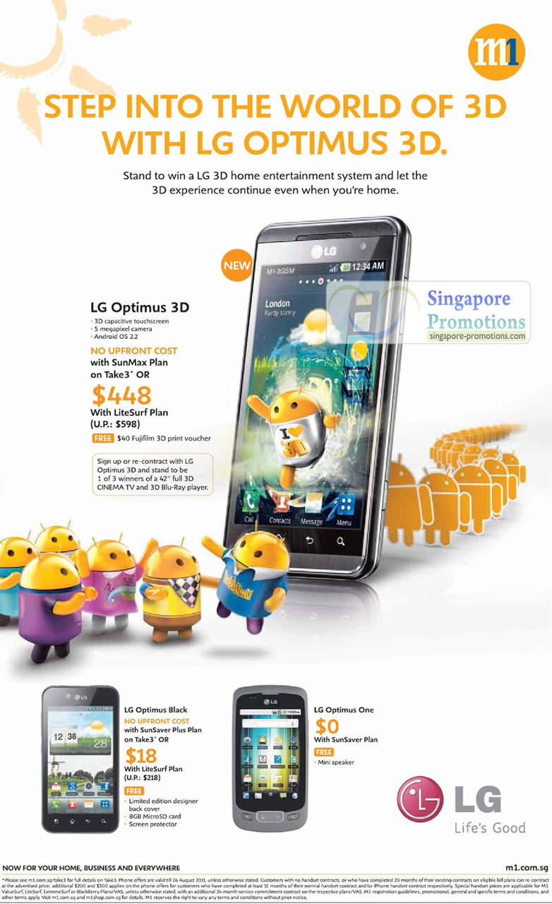 LG Optimus 3D, LG Optimus Black, LG Optimus One