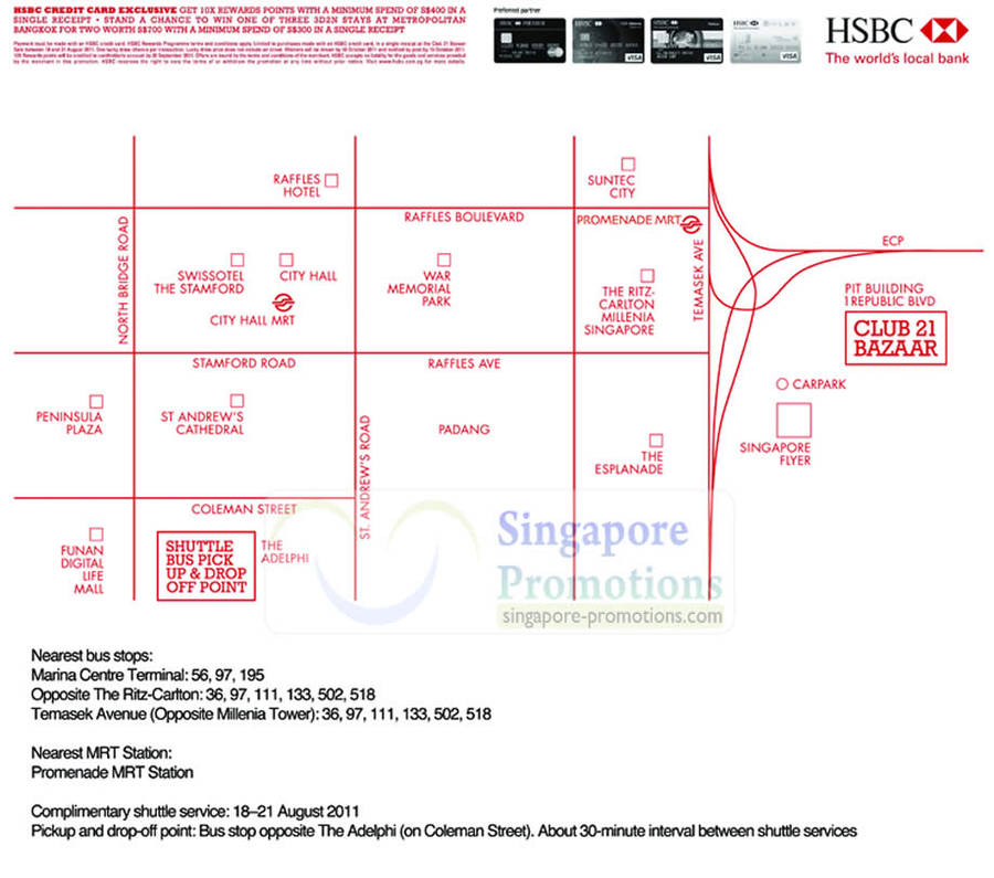 Location, Map, Shuttle Service